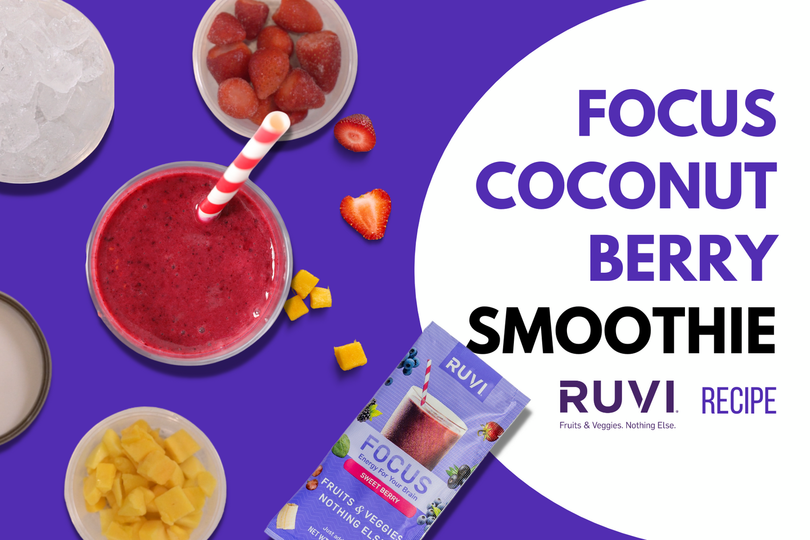 Nutra Ninja Coconut Berry Smoothie Recipe - Cooking With Ruthie