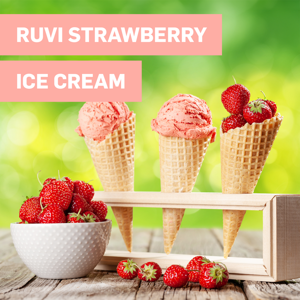 Fresh Strawberry Ruvi Ice Cream